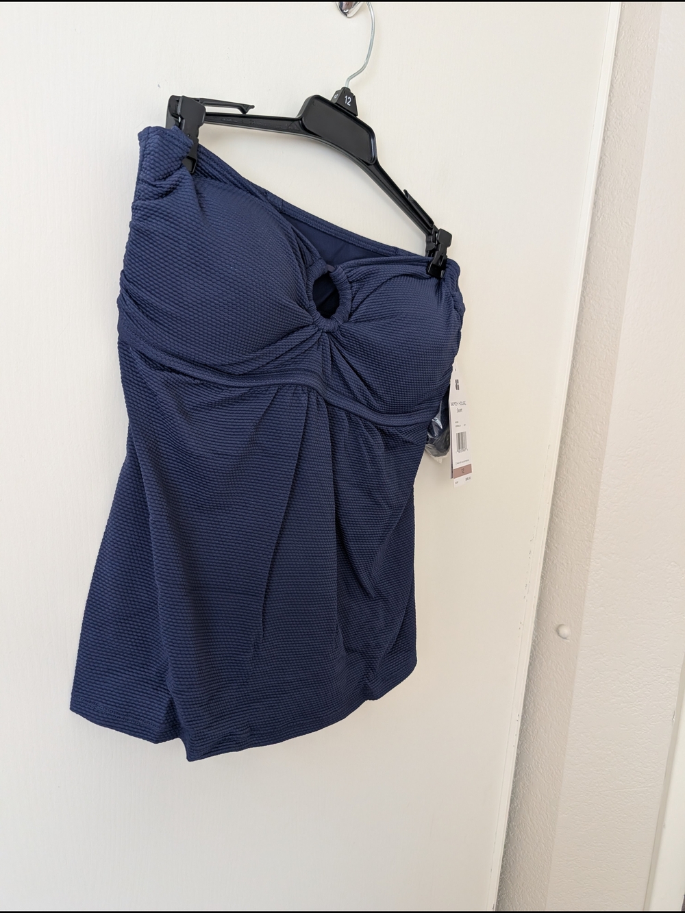 Beach House Womens 12 Strapless Swim Top Blue NWT Beach Vacation Pool Summer - Picture 2 of 6